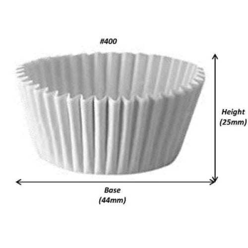 Patty Pan Liner White - #400