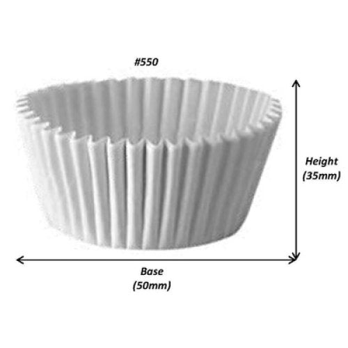Muffin Pan Liner White - #550