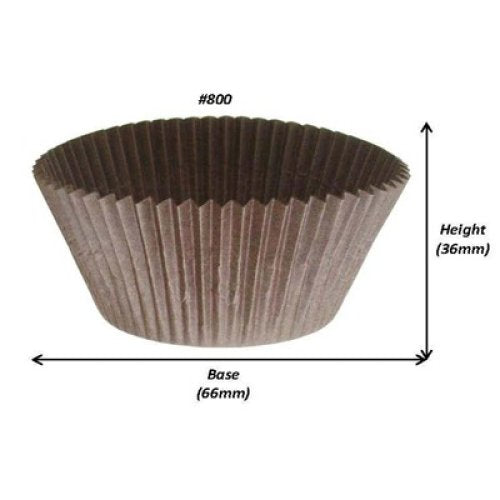 Muffin Pan Liner Chocolate - #800