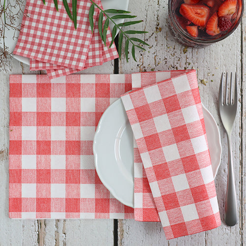 Bionap Napkin Airlaid 40x40 Oste Red Compostable Carton: 800