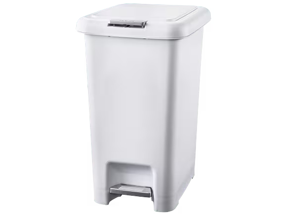 Pedal & Push Bin - 30L White