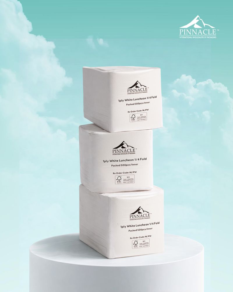 Napkin Luncheon White - 1ply Carton: 3,000