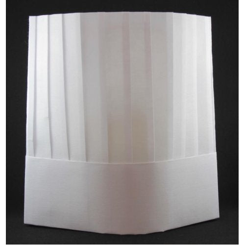 Chef Hat Viscose Vertical Pleat - 10inch