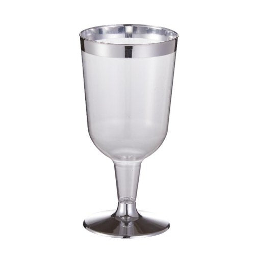 Silver Trim PS Wine Glass - 175ml