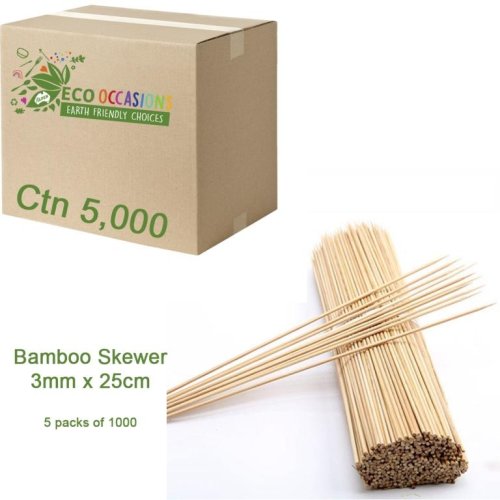 Bamboo Skewer Round - 300mm Carton: 5,000