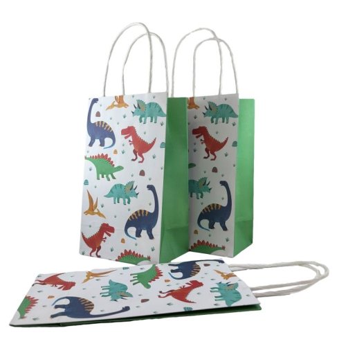 Paper Party Bags - Dinosaurs Printed