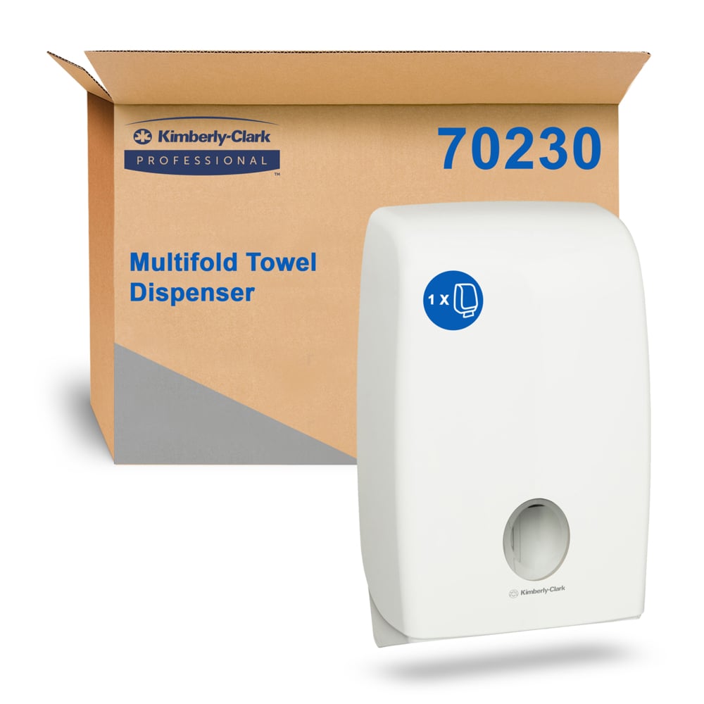 KIMBERLY-CLARK PROFESSIONAL® AQUARIUS® Double Multifold Paper Towel ABS Plastic Dispenser