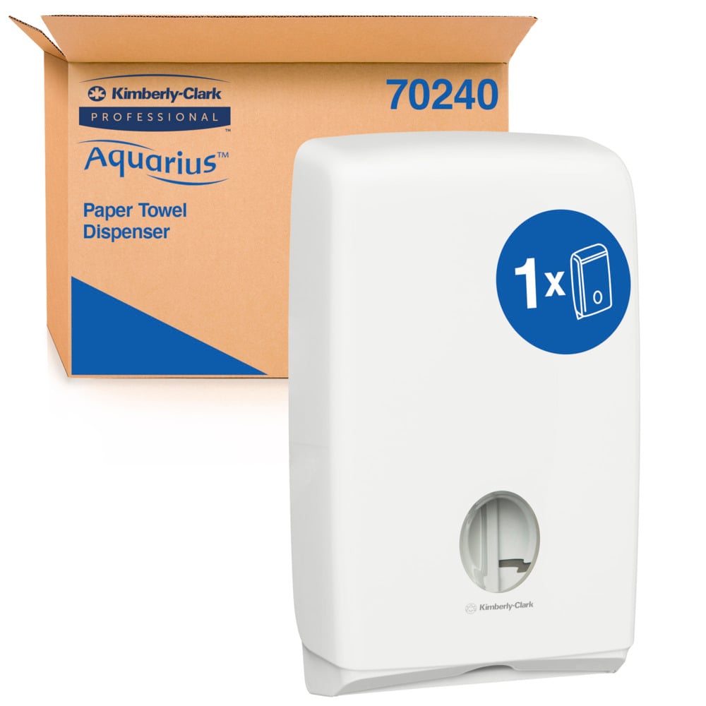 KIMBERLY-CLARK PROFESSIONAL® AQUARIUS® Compact Paper Towel ABS Plastic Dispenser