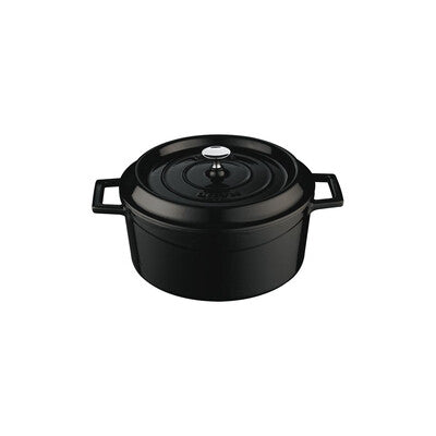 Lava Trendy Cast Iron Casserole 4.5L - Black