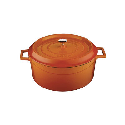 Lava Trendy Cast Iron Casserole 6.7L - Orange