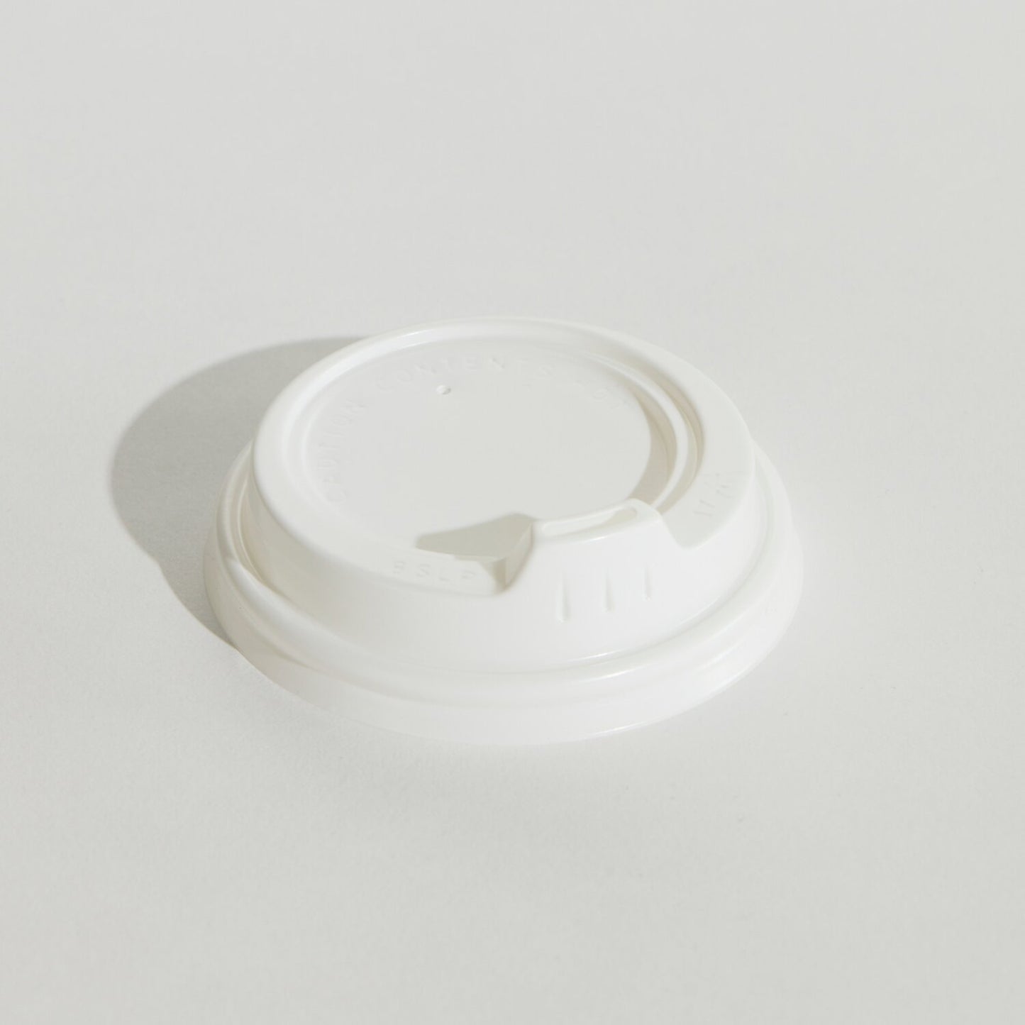 White PP Sipper Lid - 8oz