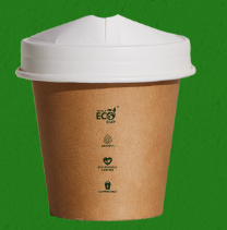 White Paper Sipper Lid - 80mm