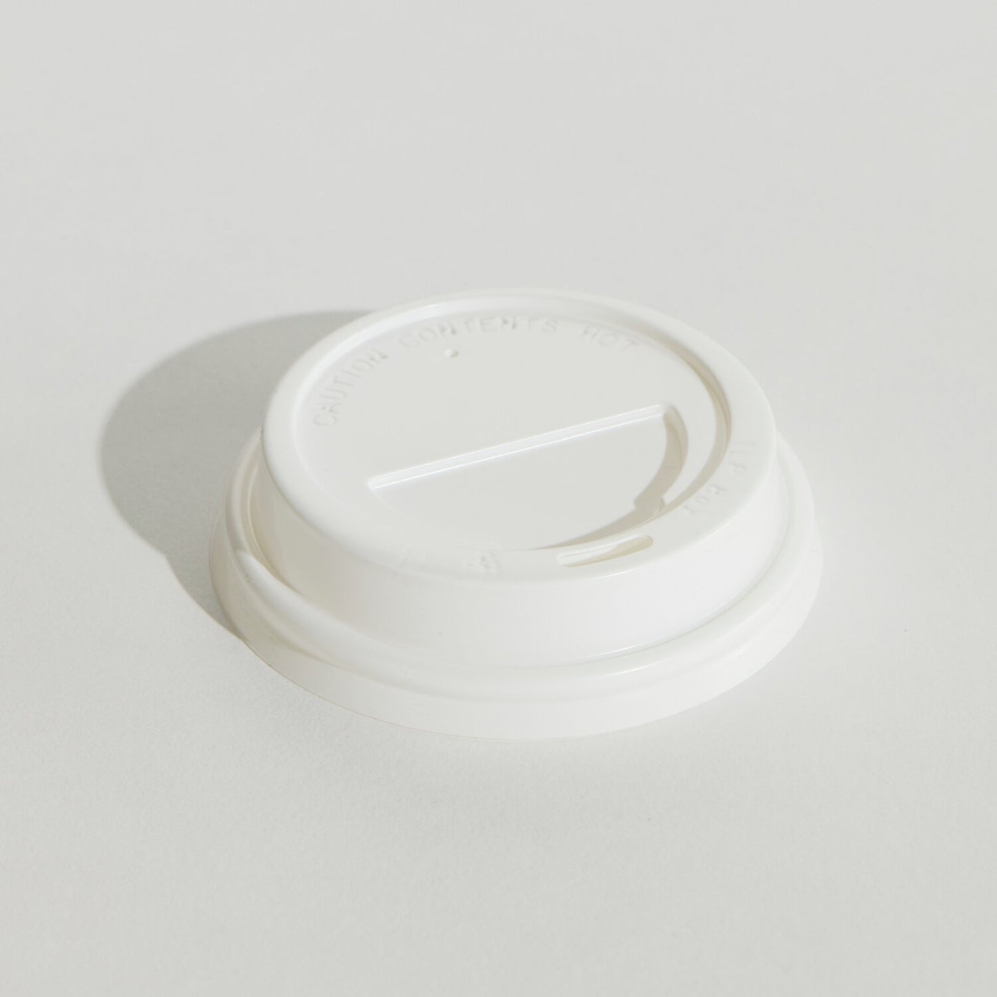 White PP Travel Lid - 8oz