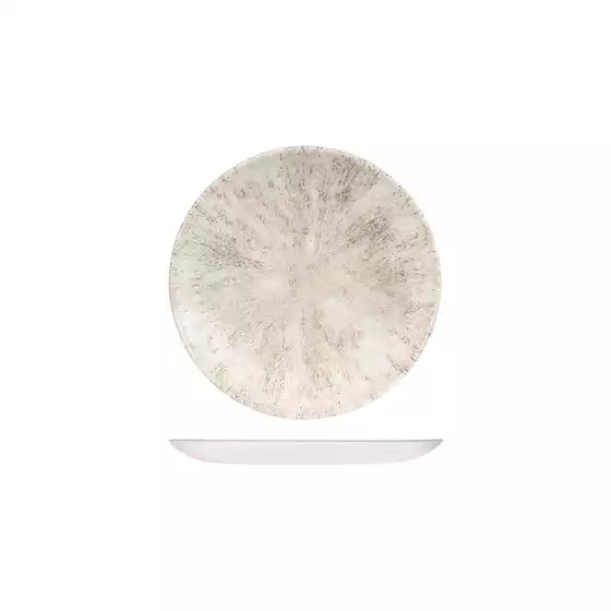 Churchill Round Coupe Plate Agate Grey - 165mm Carton: 12