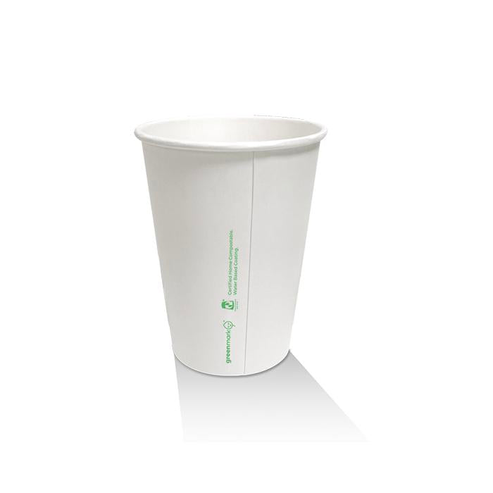White Aqueous Coated Single Wall Hot Cup - 12oz