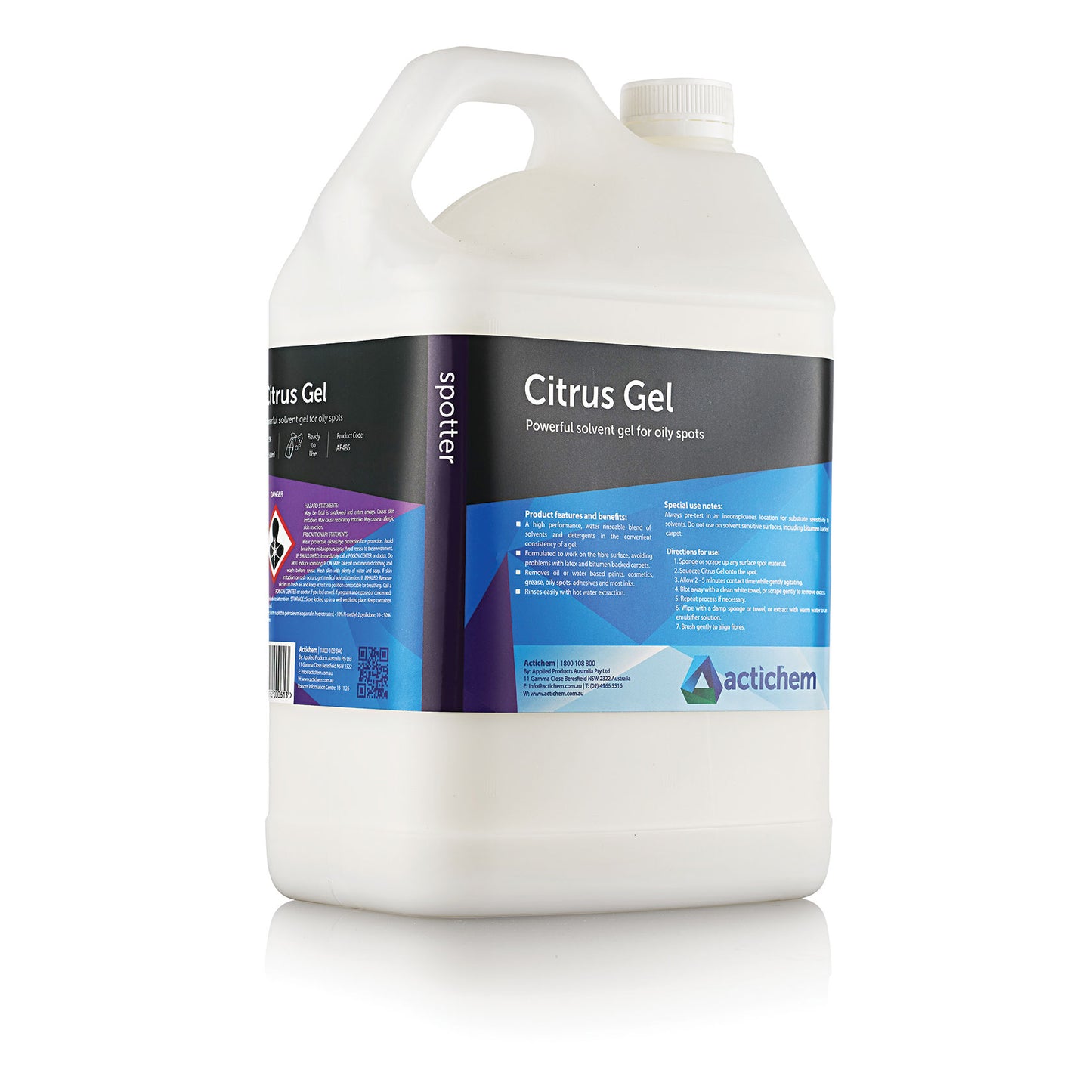 Citrus Gel ( Citrus Based Stain Remover for Carpets & upholstery) - 5L