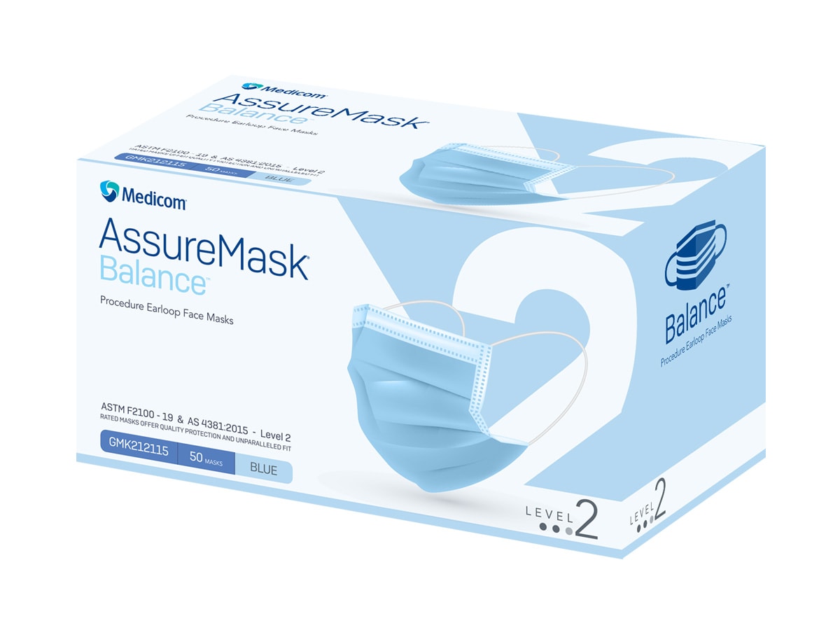 Procedure Mask with Ear Loops - (Level 2)