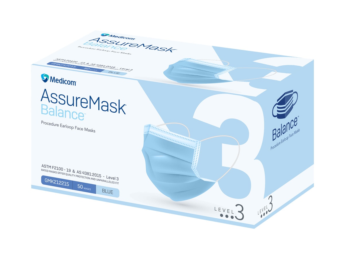 Assure Procedure Mask Blue - Level 3