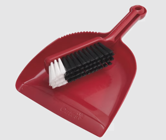 Oates Dustpan & Bannister Set - Red