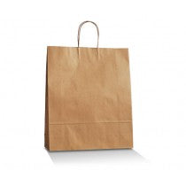 Brown Kraft Paper Bag with Twisted Handle - Medium Plus