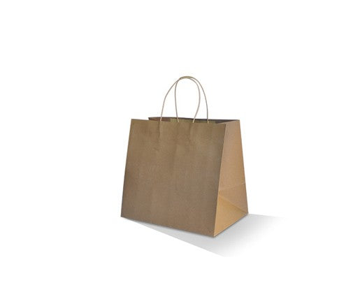 Brown Kraft Paper Bag with Twisted Handle - Take Away Small
