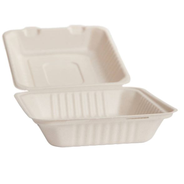 Bioway Sugarcane Hi Top Diner Box - Natural