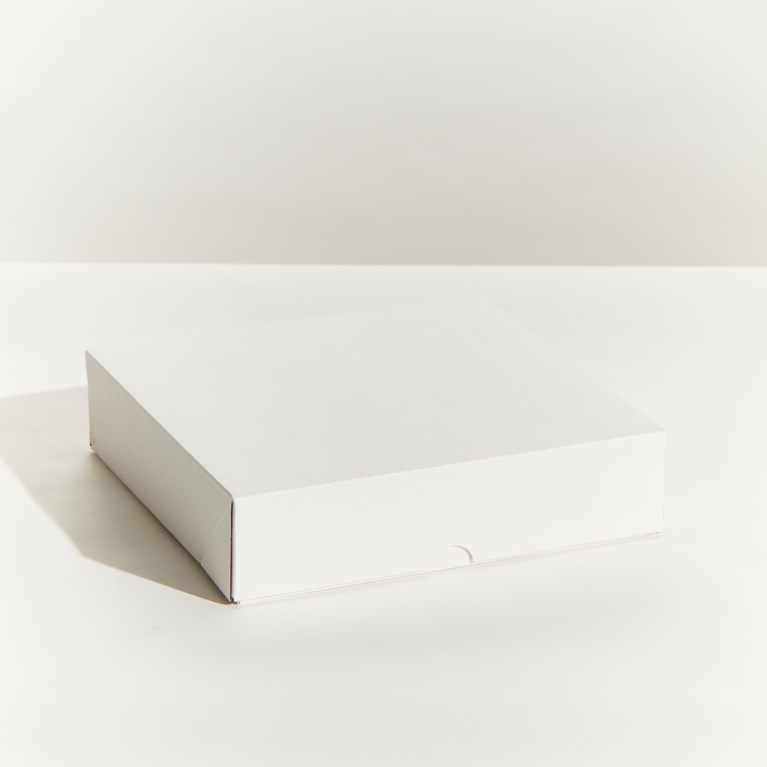 White Easy Fold Cake Box - 10x10x2.5"