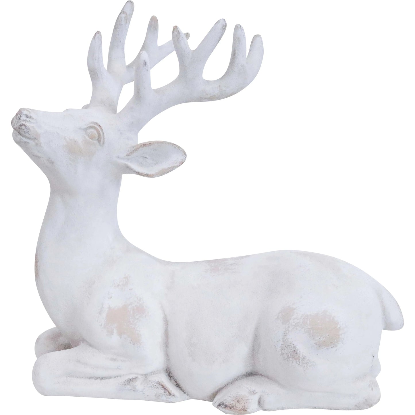 Deer Laying Down Sculpture - 28cm