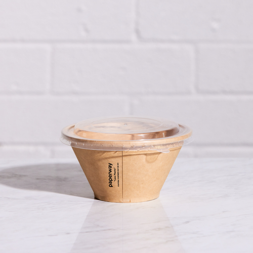 Paperway Deluxa Food Bowl Lid - Clear PP