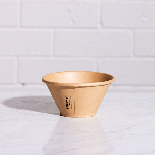 Paperway Deluxa Bowl PP Kraft - 700ml