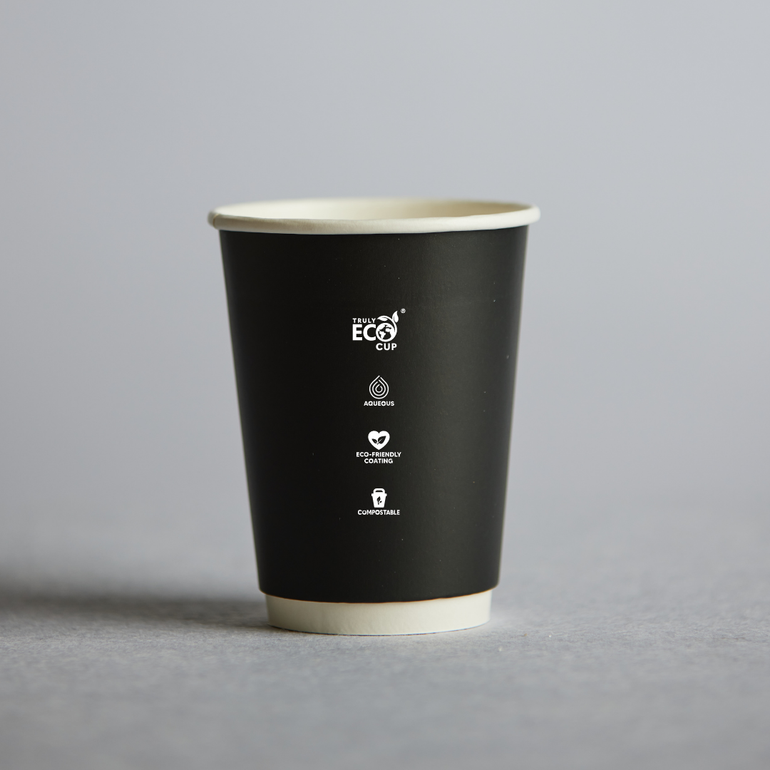Black Truly Eco Double Wall Hot Cup - 12oz
