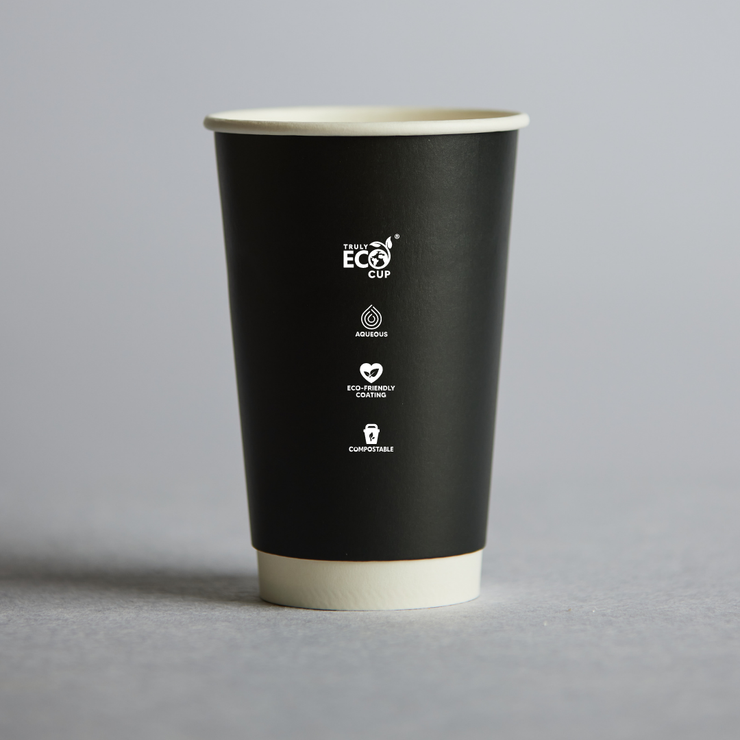 Black Truly Eco Double Wall Hot Cup - 16oz