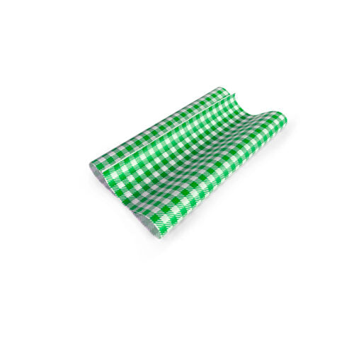 Greaseproof Paper Gingham Green - Full