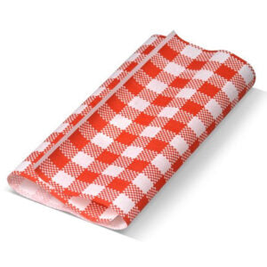 Greaseproof Paper Gingham Red - Full