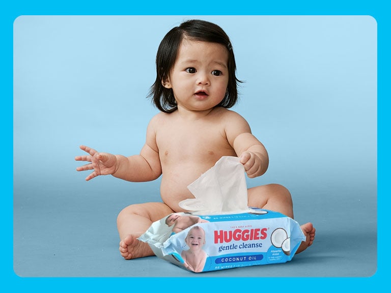 Huggies Gentle Cleanse Coconut Oil Baby Wipes - 240 pack Carton 2 x 240 Pack