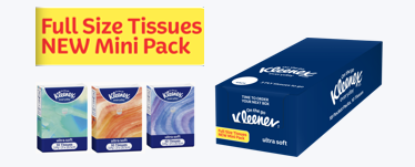 KLEENEX® Pocket Pack Facial Tissue