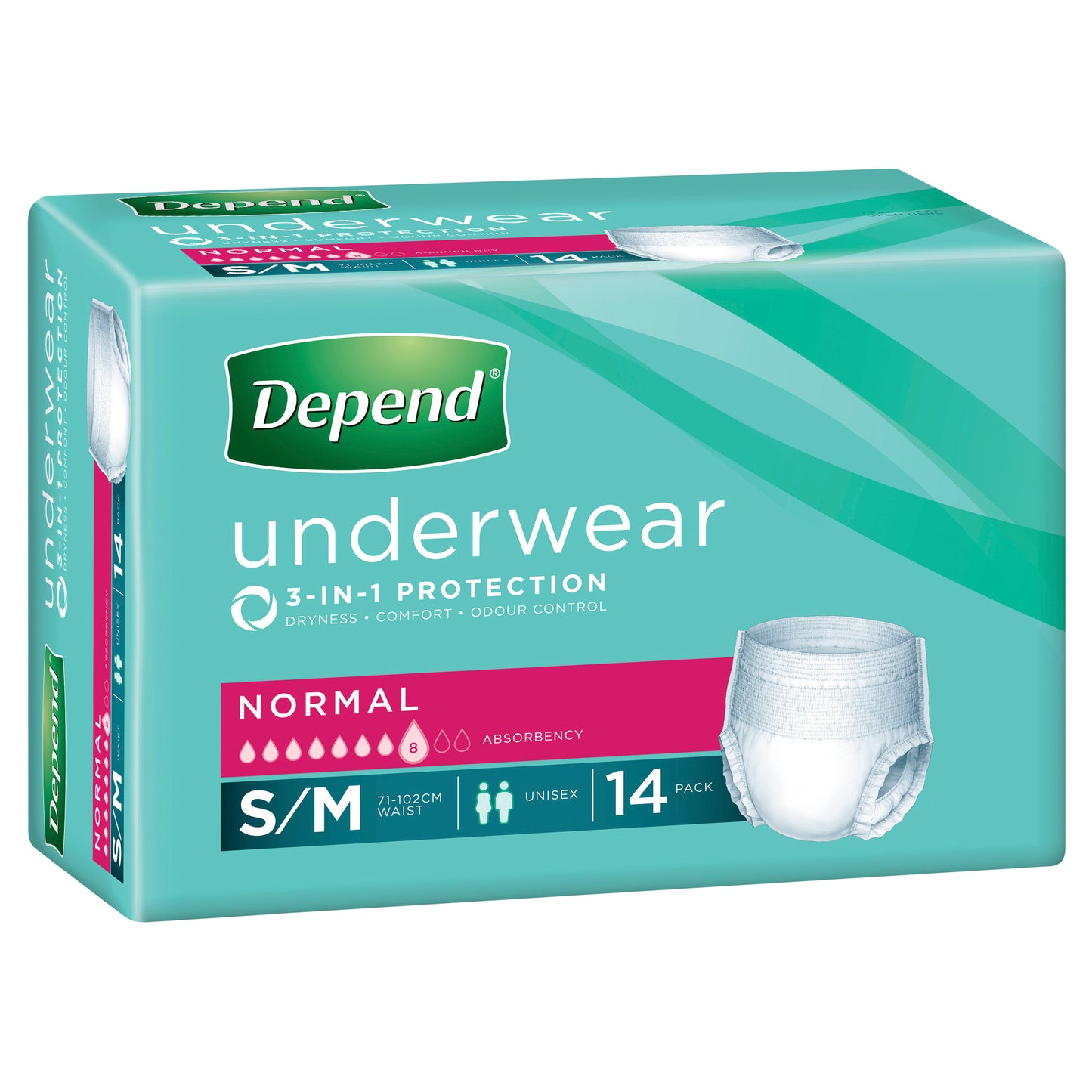DEPEND® Super Unisex Underwear Small/Medium