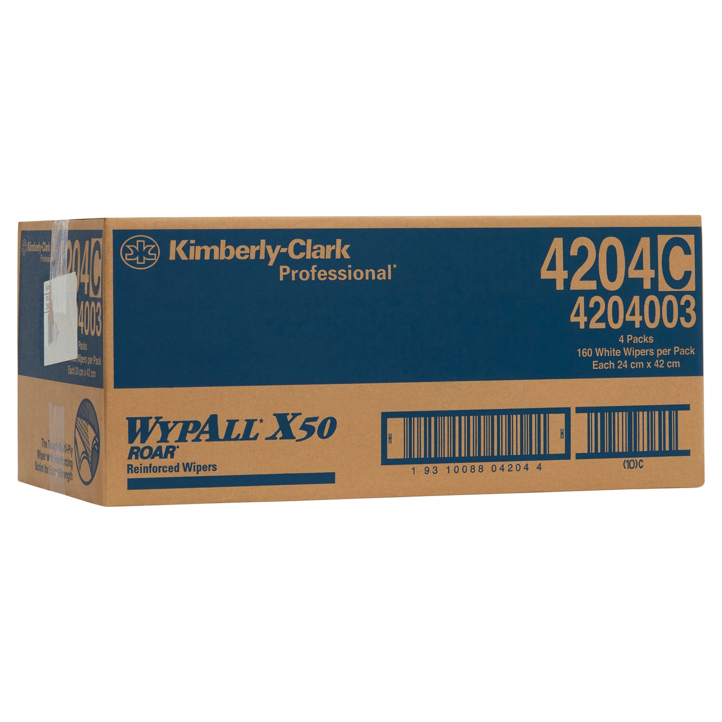 WYPALL® X50 Pop-Up Wipers, Reinforced Single Sheet White Wipers