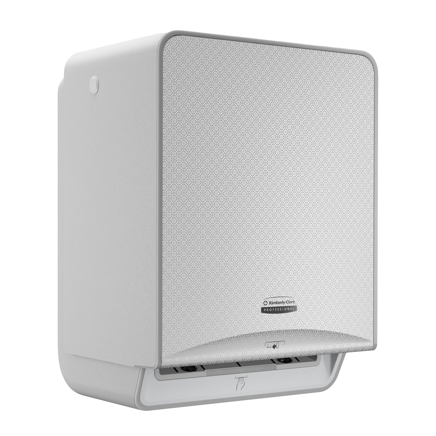 Kimberly-Clark Professional® ICON™ Automatic Roll Towel Dispenser with Silver Mosaic Design Faceplate