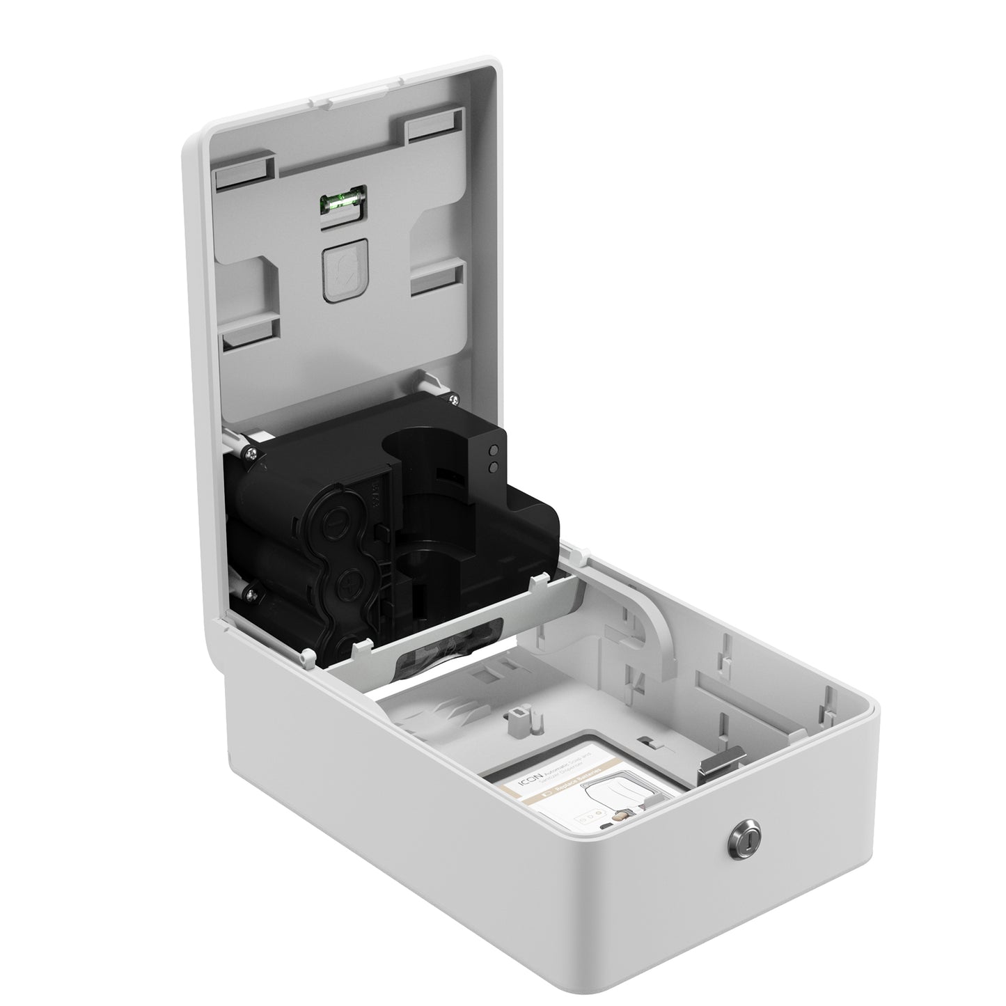 Kimberly-Clark Professional® ICON™ Automatic Soap and Sanitizer Dispenser White Chassis with White Mosaic Design Faceplate