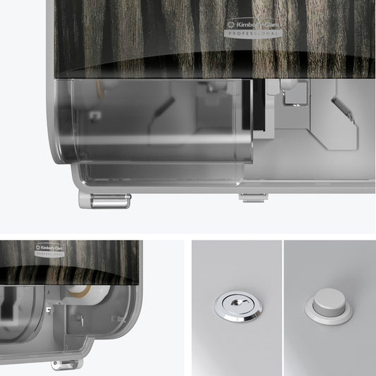 Kimberly-Clark Professional™ ICON™ Standard Roll Toilet Paper Dispenser 2 Roll Horizontal