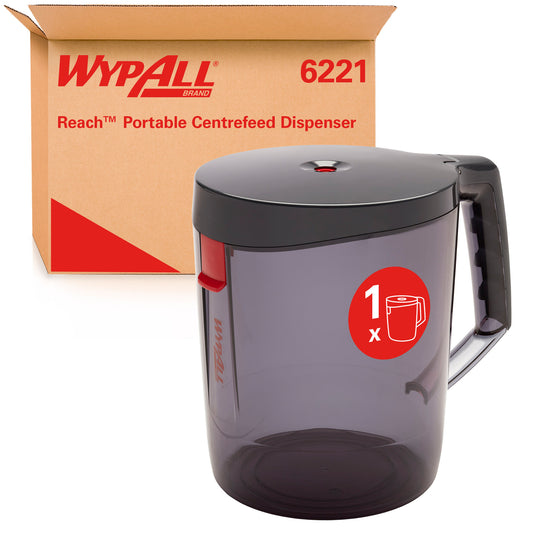 WYPALL® Reach™ Centrefeed Dispenser , Black Portable Dispenser