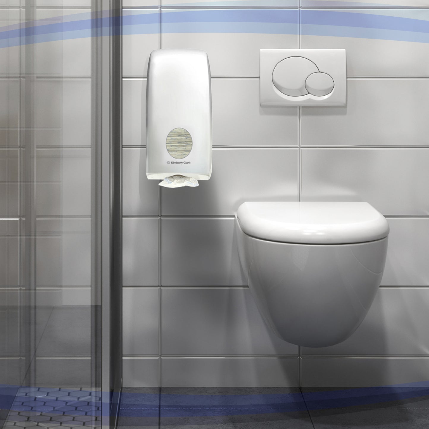 KIMBERLY-CLARK PROFESSIONAL® AQUARIUS® Toilet Tissue Dispenser