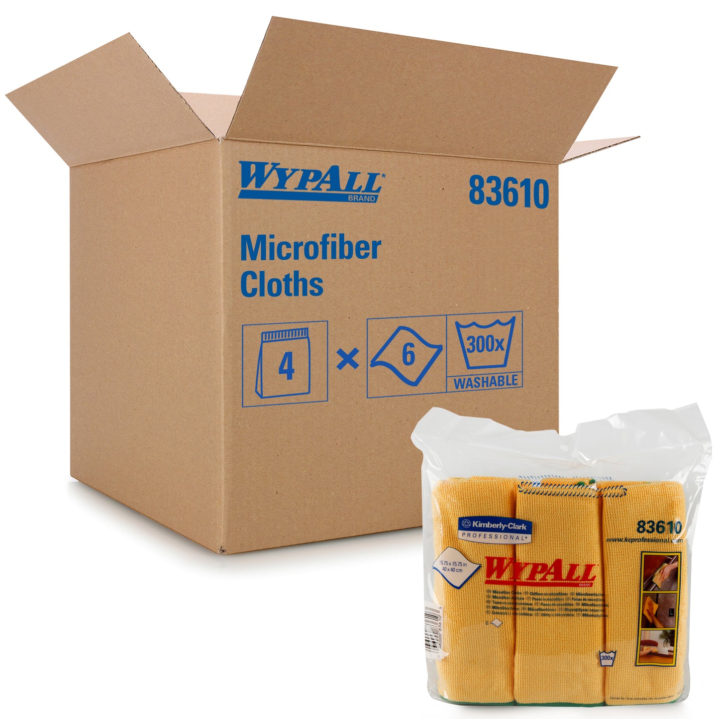 WYPALL® Microfibre Yellow Cleaning Cloths