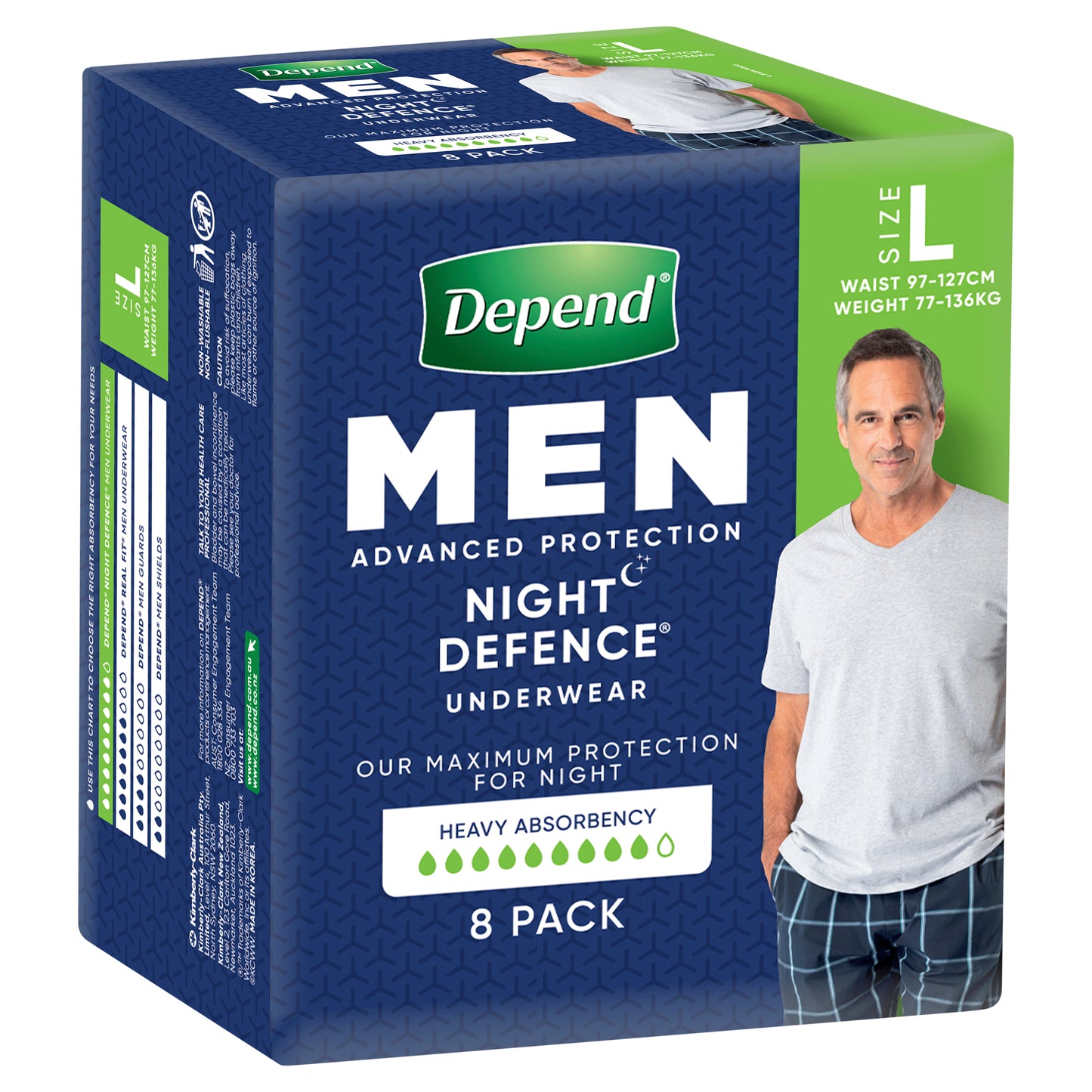 DEPEND® Real Fit Night Defence Male Large