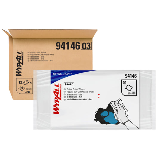 WYPALL® Colour Coded Wipers White Cleaning Wipers