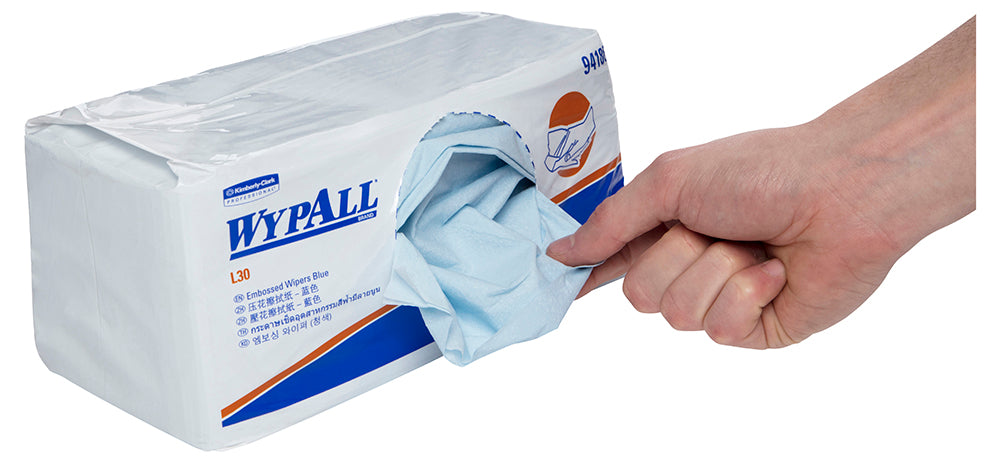 WYPALL® L30 Embossed Wipers, Blue Wipers