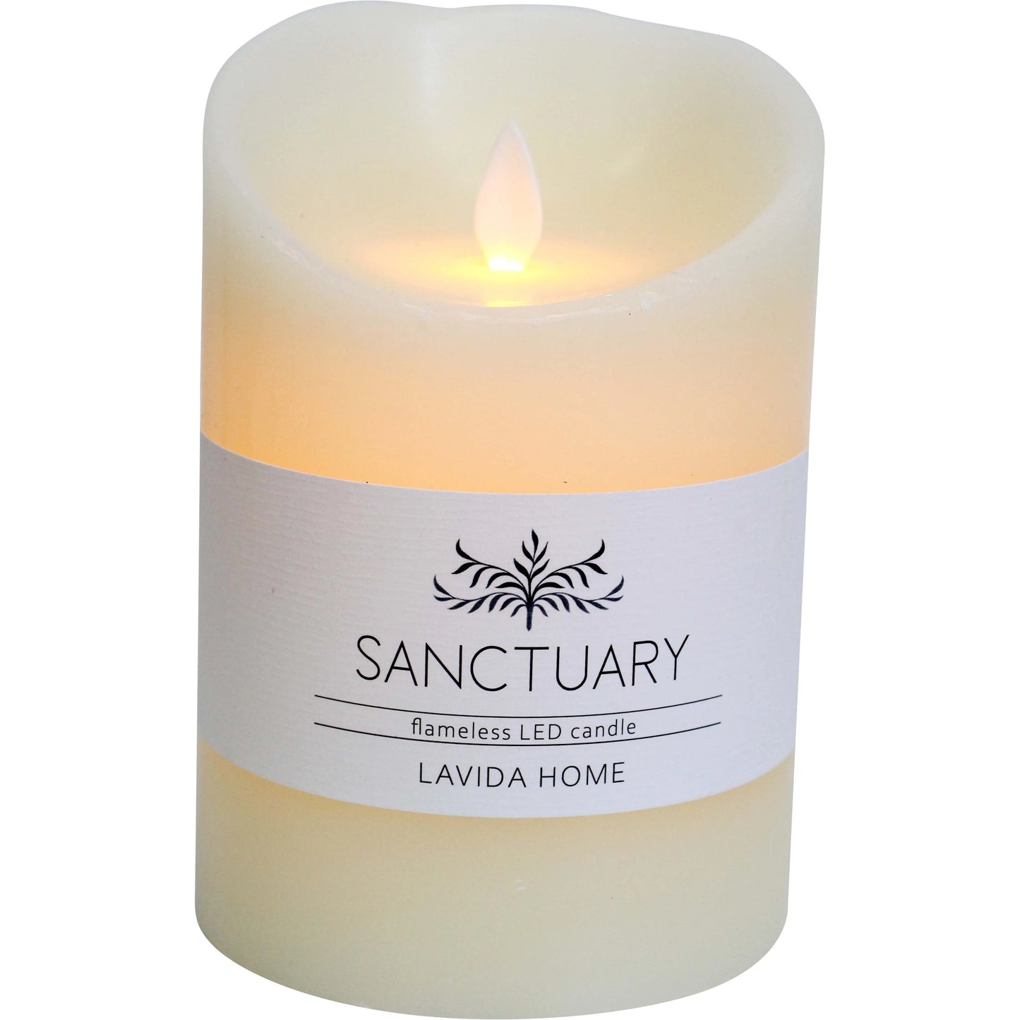 Flameless Candle Ivory Tall - 10x15cm