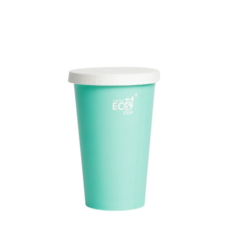 Truly Eco Paper Cold Cup Lid - White Carton: 1,000