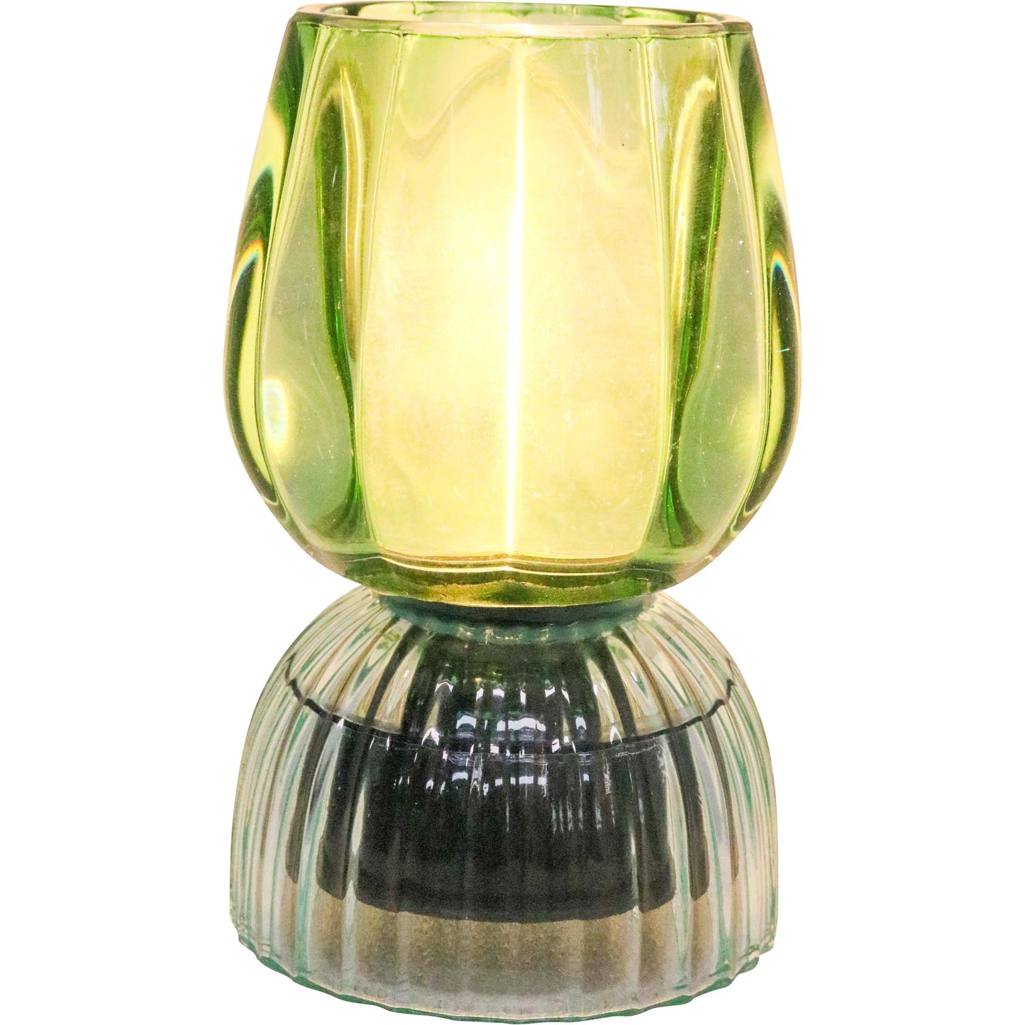 LED Glass Lamp - Green Blue